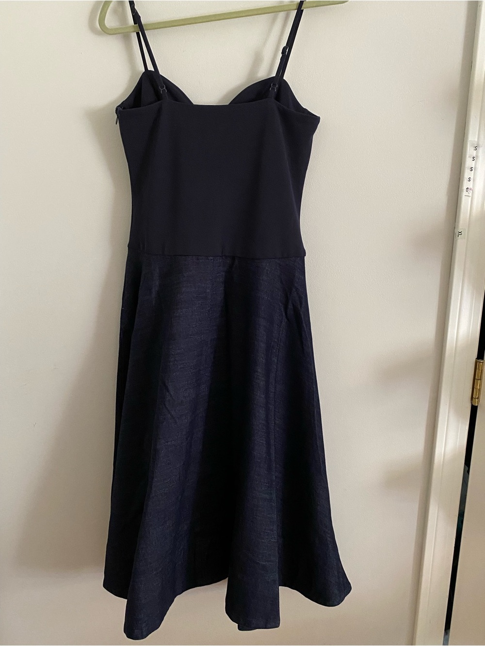 Anthropologie Mare Mare Knit Denim Twofer Midi Dress size S new with tag denim - Picture 8 of 9